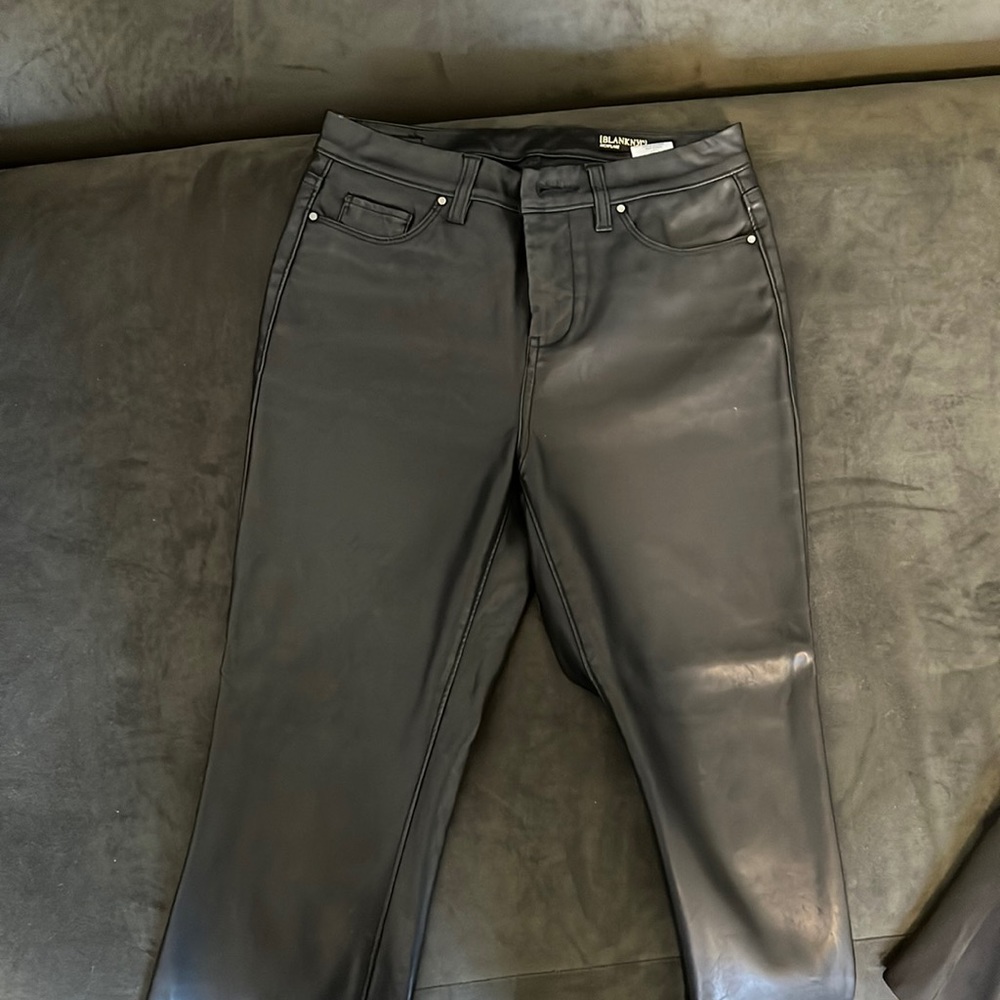 BlankNYC Faux Leather Kickflare pant